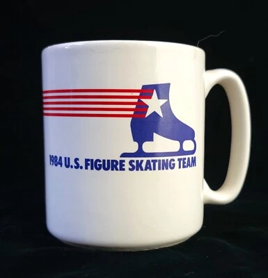 1984 U.S. Olympic Figure Skating Team Maxwell House Coffee Cup / Mug VINTAGE Foto 1 de 4