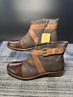 NAOT Boreas Women’s Size EU 37 US 6 Brown Leather Side Zip Ankle Boots/#P/NEW