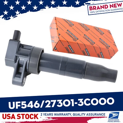 Bobina de encendido negra OEM UF546/27301-3C000 1 pieza para Kia Sedona V6 3,3 L 2015-2017 Foto 1 de 4