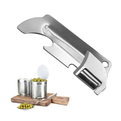 2pcs Can Opener Stainless Steel Traveling Camping Picnic Fishing Can Cutter - Image 1 of 4