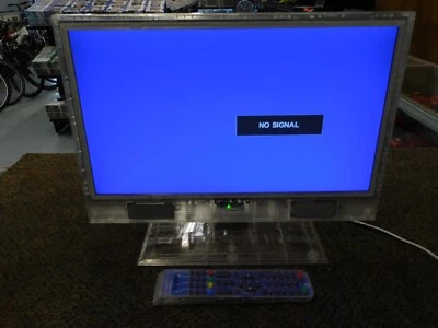 Eden TV EDTV19 Clear See Through Retro HDMI Prison TV Television with Remote - Image 1 of 2