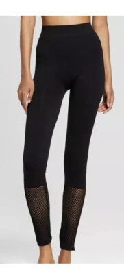 Leggings Xhilaration sin costuras negros con red talla S/M (4-10) nuevos en paquete Foto 1 de 3
