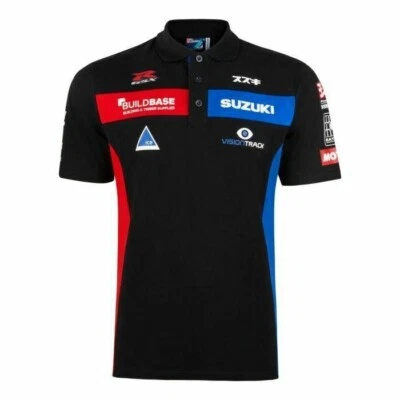 BuildBase Suzuki GSXR Official Team Polo Shirt British SuperBikes BSB Adult XS