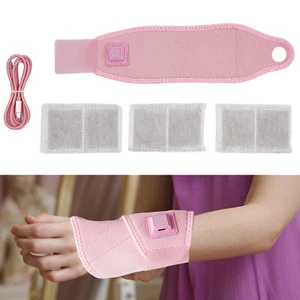 Wrist Heating Pad Wrap Heated Hand Wrist Thumb Brace Yoga Pain Relief Therapy - Picture 1 of 18