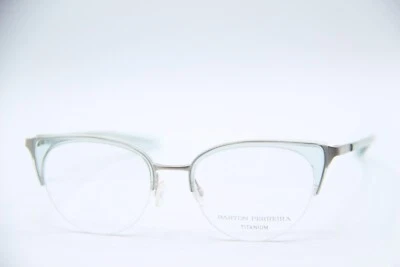 NEW BARTON PERREIRA CIRCE ASP/BRS SILVER AUTHENTIC FRAMES EYEGLASSES 52-19 - Image 1 of 4