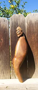 NATIVE AMERICAN / FIRST NATIONS WOOD CARVING - 10x3x2.5 inch - SIGNED "WILLIAMS" - Picture 1 of 21