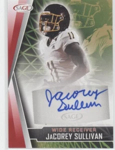2022 SAGE #A-JAS Jacorey Sullivan Autographs Red - Picture 1 of 2