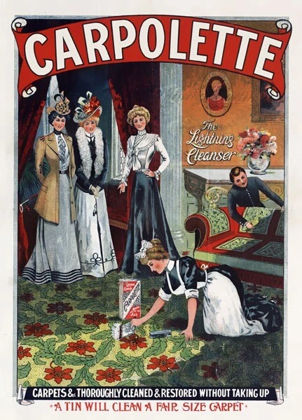 AZ122 Vintage Carpolette Carpet Cleaner Classic British Advertising Poster A4/A3 - image 1 of 1