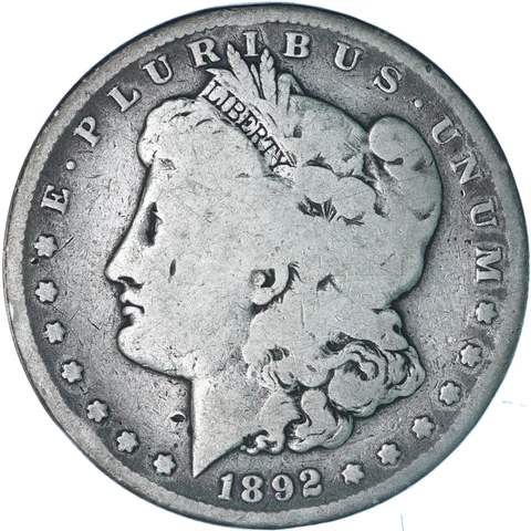 1892 S Morgan Silver Dollar Good GD See Pics A205 Cover