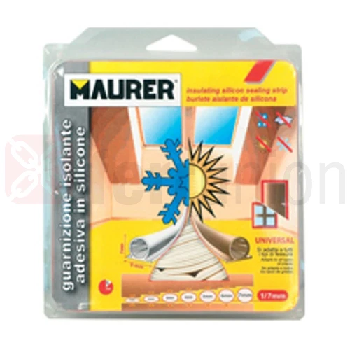 GUARNIZIONE ADESIVA 'evo' 6 MT (2X3)  MARRONE  A PALLINA  PER PORTE E FINESTRE - Immagine 1 di 1