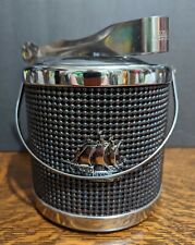 New ListingVintage Ice Bucket - Retro Barware Made in Japan Ship Motif Black Bling Home Bar