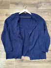 Talbots Cardigan Sweater Womens Adult 1X Blue Open Front Office Career Knit