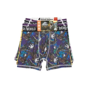 Jurassic World T-Rex Boys 4 Pack Boxer Briefs Size Medium 8 Brand NEW - Picture 1 of 2