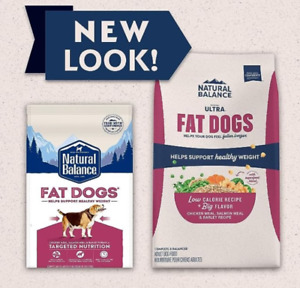 Natural Balance Ultra Fat Dog Low Cal Chicken & Salmon Dry Dog Food, 24lb