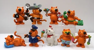 Isidoro Heathcliff Gatto Les Entrechats Fumetti Spagna Figurina Ca. 5-7 Cm H - Picture 1 of 9