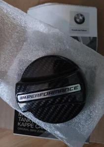 BMW Genuine M Performance Carbon Fiber Fuel Cap Fits Nearly All BMW Models New - Picture 1 of 4