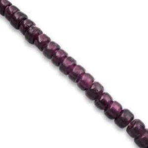 Dark Purple Translucent Glass Crow Pony Beads Jewelry Craft Bead 100 pcs 9 x 6MM - Picture 1 of 1