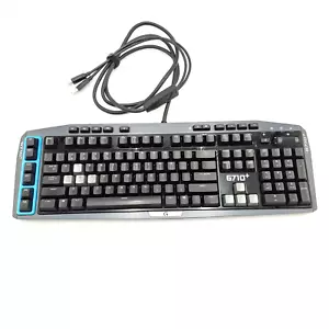 Logitech G710+ Mechanical Gaming Keyboard USB Backlit Wired Blue Tested CLEANED - Picture 1 of 22