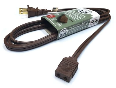 NORTHWEST TRADE POST 6ft AC Power Cord for Vintage Small Appliances with 2 Round Pins Spaced 5/16"