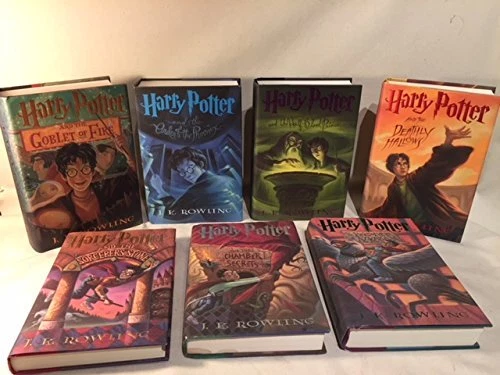 1-st Edition Harry Potter Full Book Set Volumes 1-7 Hardcover by Rowling - Image 1 of 1
