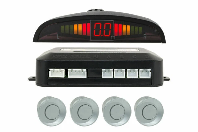 DRIWEI Kit 4 Sensori di Parcheggio 12V - Neri