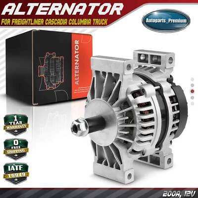 New Alternator for Freightliner Cascadia Columbia Coronado 28SI 200A 12V 8600253 - Image 1 of 4