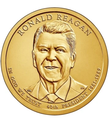 2016 D Ronald Reagan Presidential Dollar. Uncirculated From US Mint roll. - Image 1 of 3