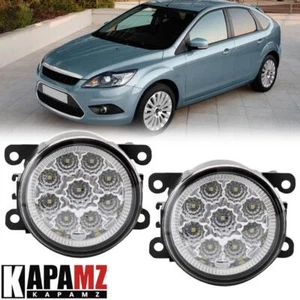 Par de luces antiniebla LED para parachoques delantero con bombillas con lente transparente para Ford Focus 2008-2014 - Imagen 1 de 10