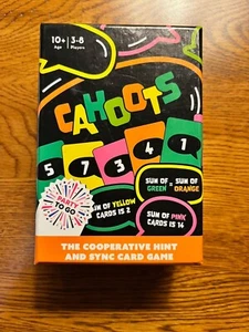 GAMEWRIGHT - CAHOOTS - THE COOPERATIVE HINT & SYNC CARD GAME - 3-8 Players - Picture 1 of 7