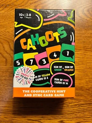 GAMEWRIGHT - CAHOOTS - THE COOPERATIVE HINT & SYNC CARD GAME - 3-8 Players - Image 1 of 4