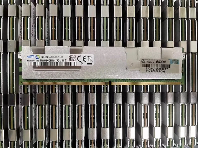 Samsung 64GB DDR4 2400 Registered ECC 4DRx4 PC4-19200 288pin Server LRDIMM RAM - Image 1 of 1