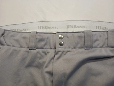 Pantalones de béisbol/softbol Wilson para hombre grises talla XL, poliéster Foto 1 de 4