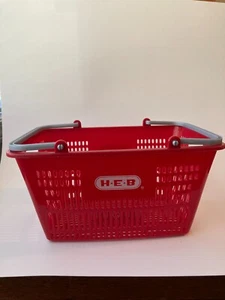 HEB Red Kids Shopping Hand Basket Toy  11” x8”x5.5” - Picture 1 of 8