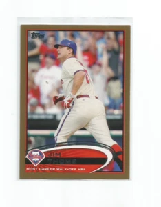 JIM THOME (Phillies) 2012 TOPPS UPDATE GOLD PARALLEL CHECKLIST CARD #1929/2012 - Picture 1 of 2