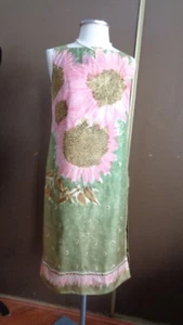 QiPao inspired W omens Hand tailored Dress/Tunic Size M - Picture 1 of 9