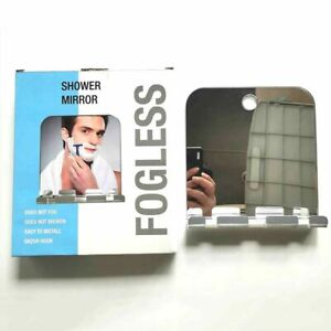Mens Fog Free Shower Mirror Men's Fogless Travel Mirror Shaving W/ Suction Cup