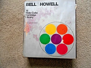 Vintage Bell & Howell 16 Slide Cube Cartridge Library for 2 x 2 slides - Picture 1 of 5