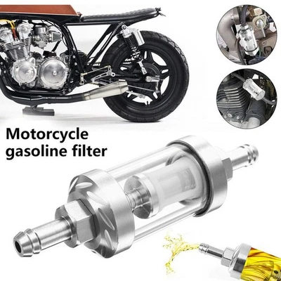 Inline Fuel Filter for Most Motorcycles with 8mm Diameter Compatibility - Image 1 of 4