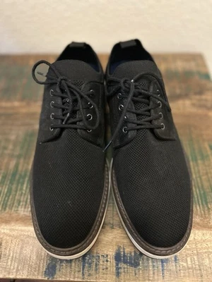 Zapatos Oxford Vince Camuto para hombre de punto negro y cuero, talla 8,5 Foto 1 de 4