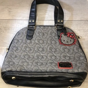 Loungefly Sanrio Hello Kitty Black /Gray Tote Bag Purse - Picture 1 of 14