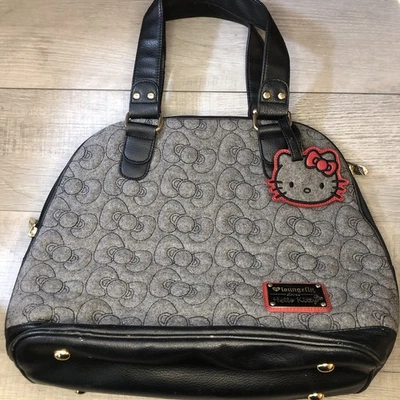 Loungefly Sanrio Hello Kitty Black /Gray Tote Bag Purse - Image 1 of 4