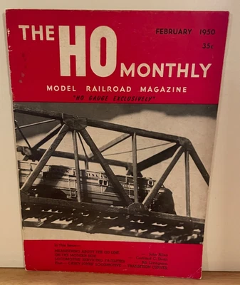 Vintage Model Railroad Magazine - HO Monthly February 1950 - Image 1 of 2