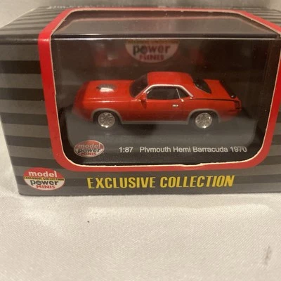 Model Power 19451 HO Scale Red Plymouth Hemi Barracuda 1970 - Image 1 of 3