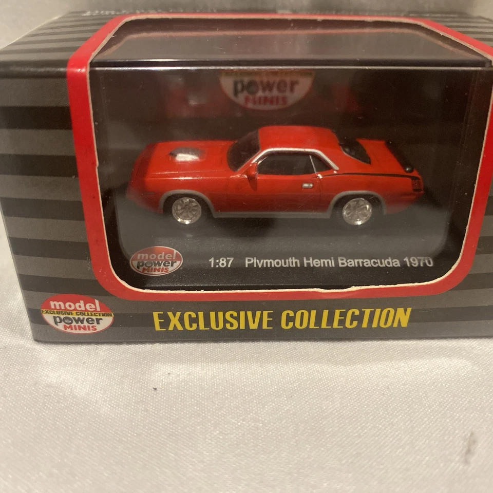 Model Power 19451 HO Scale Red Plymouth Hemi Barracuda 1970 - Image 1 of 3