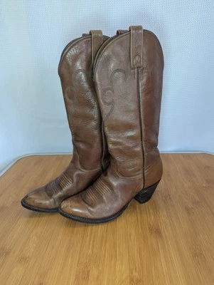 Женские ковбойские сапоги J. Chisholm размер 7 M коричневые винтажные вестерн (O04) - Изображение 1 из 4