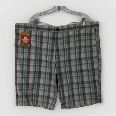 Nuevo con etiquetas Pantalones Cortos Dockers Perfect Para Hombres 44 Calce Clásico 10 Entrepiernas Informales Azul Gris A Cuadros Foto 1 de 4
