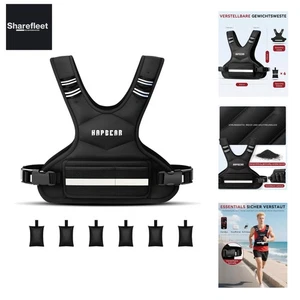 Verstellbare Gewichtsweste Für Herren & Frauen – Weighted Vest 1,8–4,5 KG Mit... - Picture 1 of 8