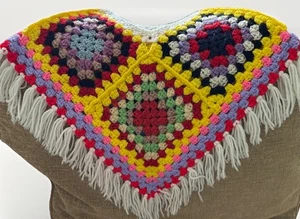Child Size knitted shawl multicolor - Picture 1 of 6