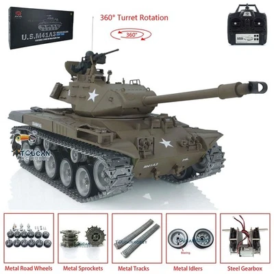1/16 Henglong RC Tank 7.0 Customized Walker Bulldog RTR 3839 Metal Tracks Wheels - Image 1 of 4