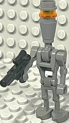 LEGO SW ASSASSIN DROID (DK. BLUISH GRAY) Minifig w/ 2 Sm. Blasters sw0683 *NEW* - Image 1 of 3